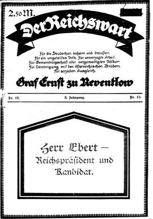 Reichswart vom 15.04.1922