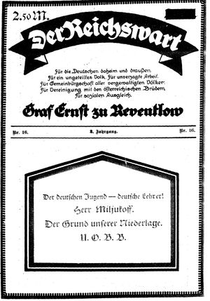 Reichswart vom 22.04.1922