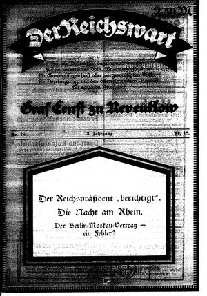 Reichswart vom 06.05.1922