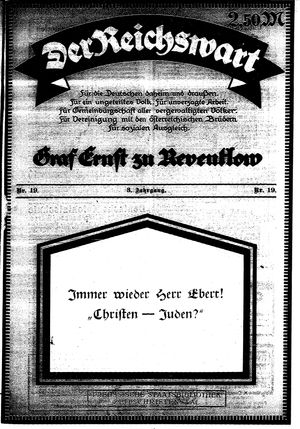 Reichswart vom 13.05.1922