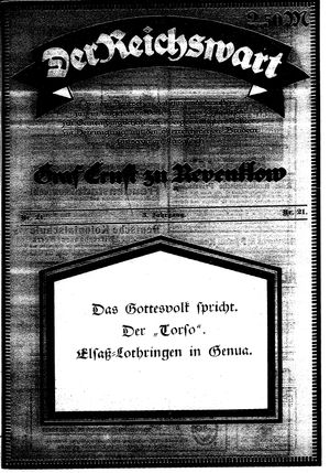 Reichswart vom 27.05.1922