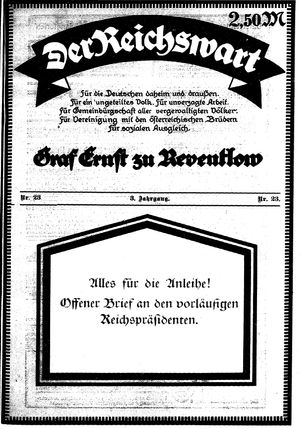 Reichswart vom 10.06.1922