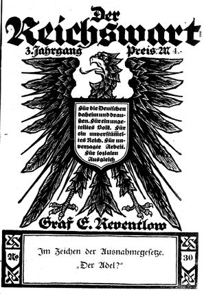 Reichswart vom 29.07.1922
