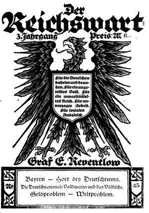 Reichswart vom 02.09.1922