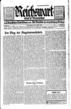 Reichswart vom 19.05.1923