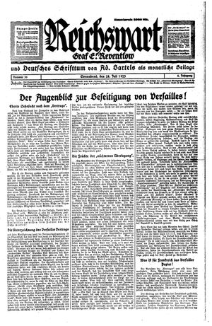 Reichswart vom 28.07.1923