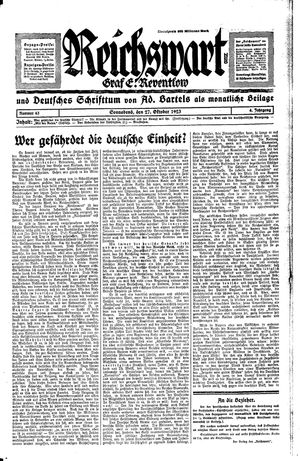 Reichswart vom 27.10.1923