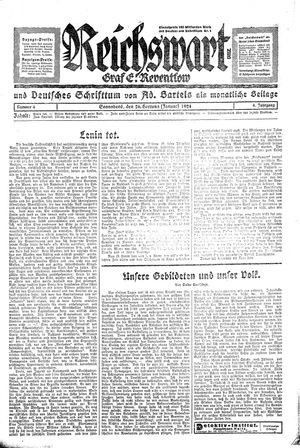 Reichswart vom 26.01.1924