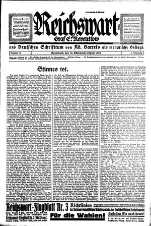 Reichswart vom 19.04.1924