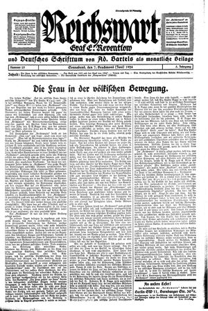 Reichswart vom 07.06.1924