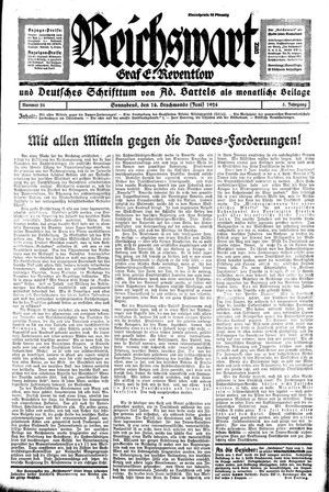 Reichswart vom 14.06.1924