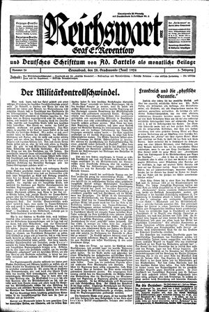 Reichswart vom 28.06.1924