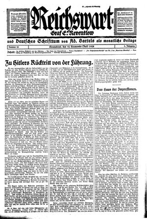 Reichswart vom 12.07.1924