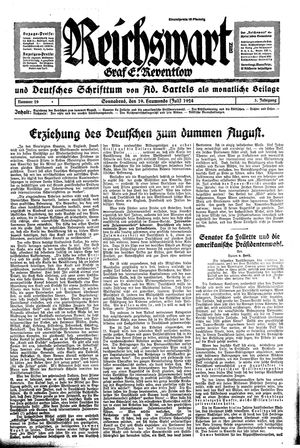 Reichswart vom 19.07.1924