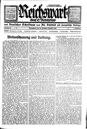 Reichswart vom 30.08.1924