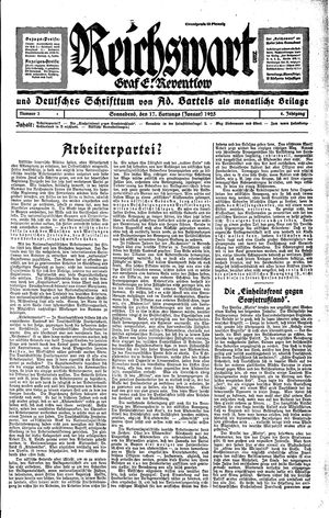 Reichswart vom 17.01.1925