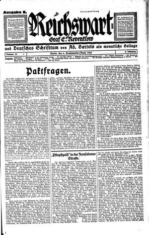Reichswart vom 06.06.1925