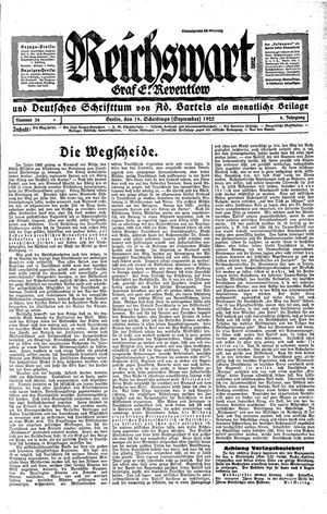 Reichswart vom 19.09.1925