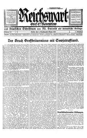 Reichswart vom 04.06.1927