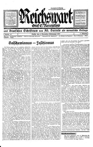 Reichswart vom 05.11.1927