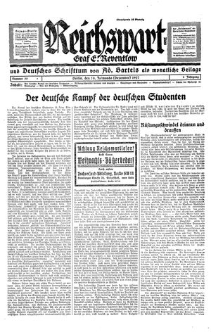 Reichswart vom 10.12.1927