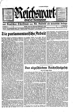 Reichswart vom 24.02.1928