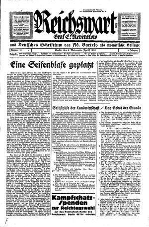 Reichswart vom 04.05.1928