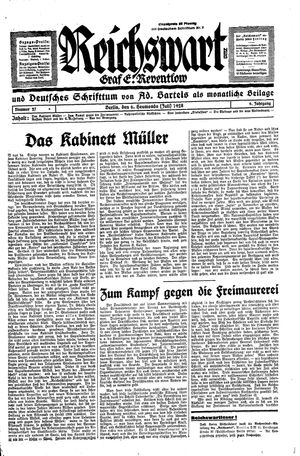 Reichswart vom 06.07.1928