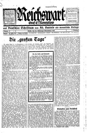 Reichswart vom 23.11.1928