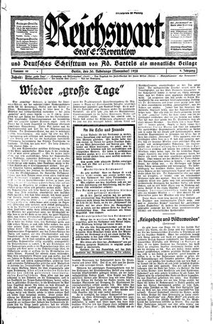 Reichswart vom 30.11.1928