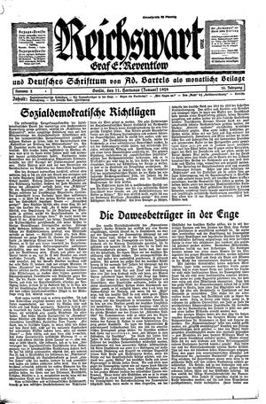 Reichswart vom 11.01.1929