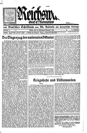 Reichswart vom 18.01.1929