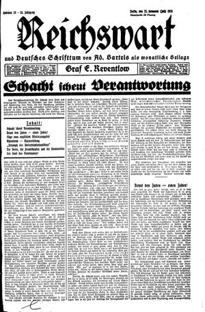 Reichswart vom 12.07.1929