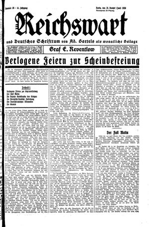Reichswart vom 28.06.1930