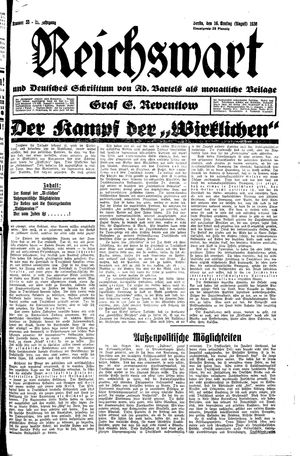 Reichswart vom 16.08.1930