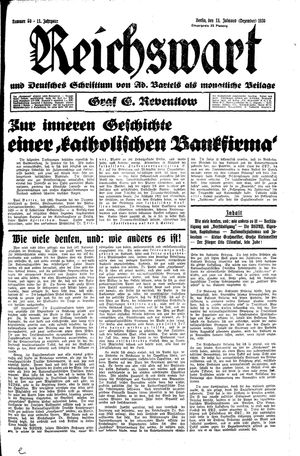 Reichswart vom 13.12.1930