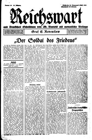 Reichswart vom 16.05.1931