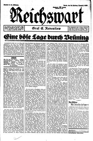 Reichswart vom 30.01.1932