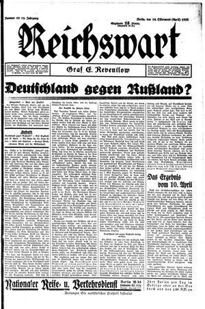 Reichswart vom 16.04.1932