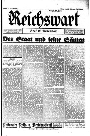 Reichswart vom 23.04.1932