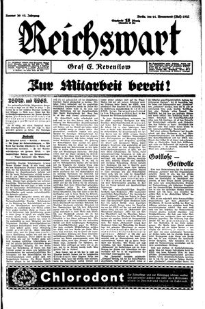 Reichswart vom 14.05.1932