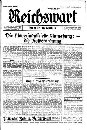 Reichswart vom 18.06.1932