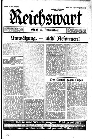 Reichswart vom 09.07.1932