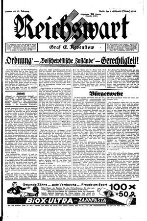 Reichswart vom 08.10.1932