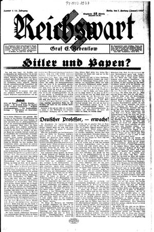Reichswart on Jan 7, 1933