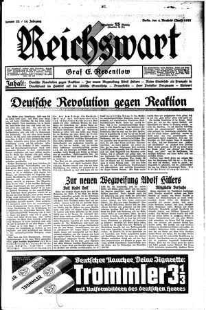 Reichswart vom 04.06.1933