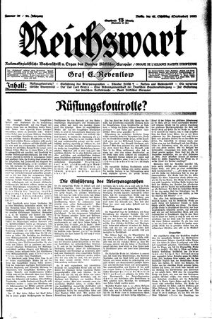 Reichswart vom 17.09.1933