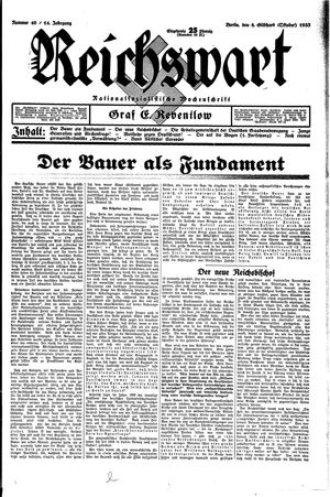 Reichswart on Oct 8, 1933