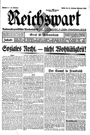 Reichswart on Feb 11, 1934