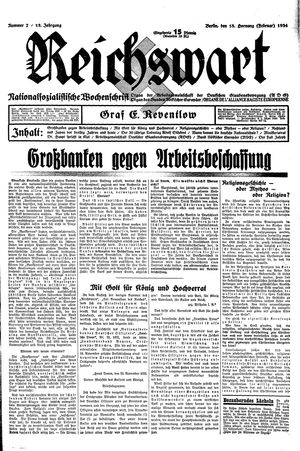 Reichswart vom 18.02.1934